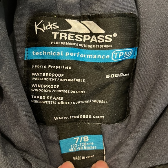 Trespass kids’ ski pants size 7/8 - Picture 3 of 7